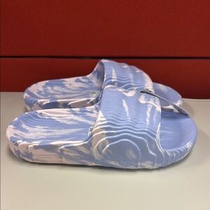 Adidas Blue and White Slide Sandals us 9